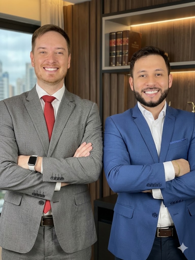 Rodrigo Sena e Élison Borges, advogados sócios-fundadores do escritório Borges & Sena, especializado em Direito Previdenciário em Uberaba e Araxá MG